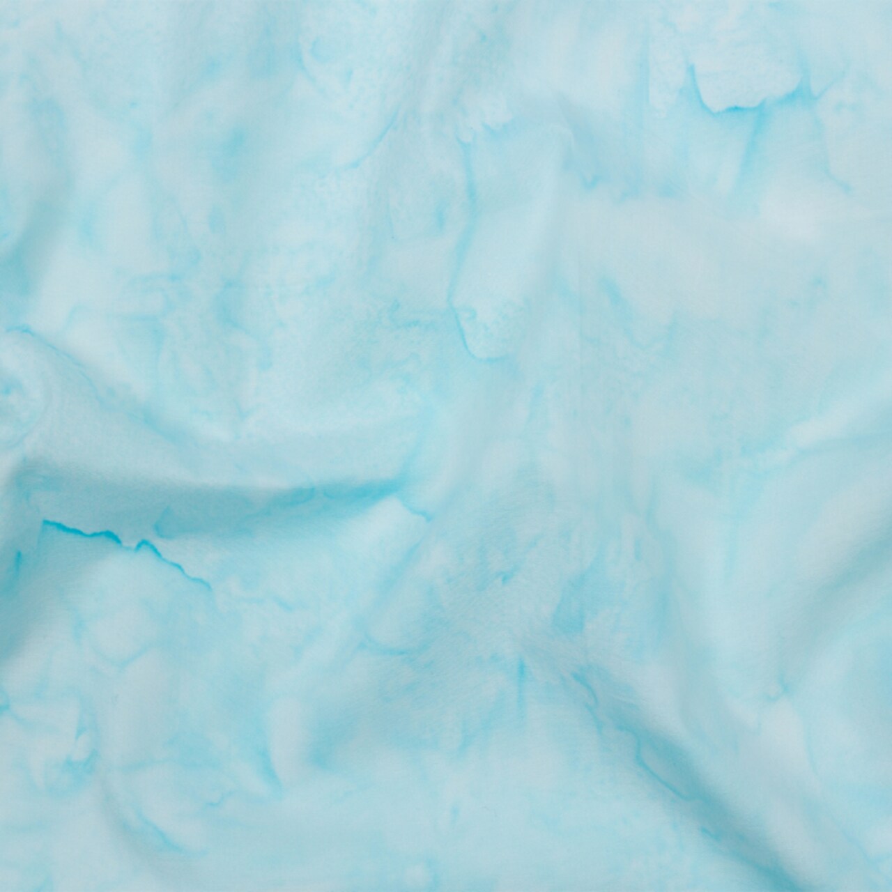 1 Yard Icicle Abstract Quilting Cotton Fabric Feathered Tie Dye Pale Blue 44 inch Width